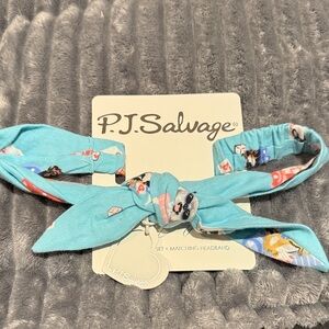 P.J. Salvage Turquoise Headband dog and cards
